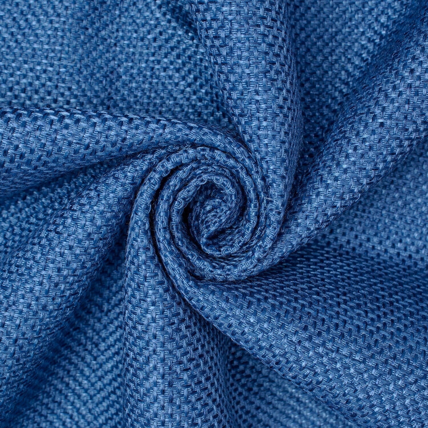 Plain Woven Inlay Upholstery Fabric Shiny Heavyweight Durable Polyester (59/60 Inches) By The Yard - For Furniture, Curtains, & Décor - Royal Blue (10 Yards)