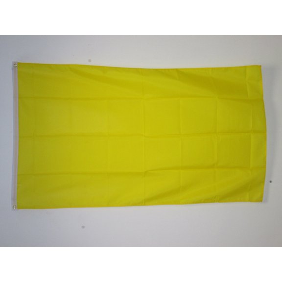 AZ FLAG Plain Yellow Flag 2x3 ft Light Polyester 2 Grommets