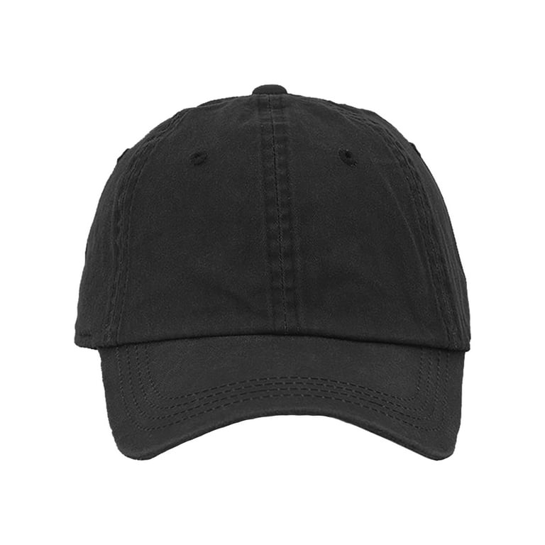 Plain dad hat Classic dad cap Solid color baseball cap Blank baseball hat Radyan Baseball Adjustable Ball Cap Walmart