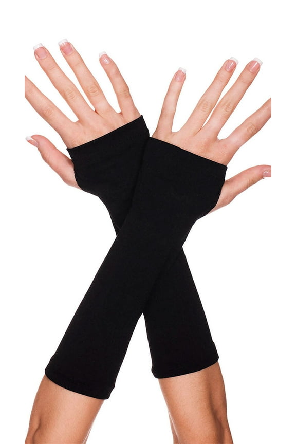 Plain fingerless arm warmers 465-BLACK