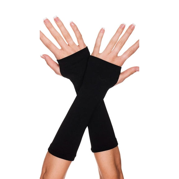 Plain fingerless arm warmers 465-BLACK