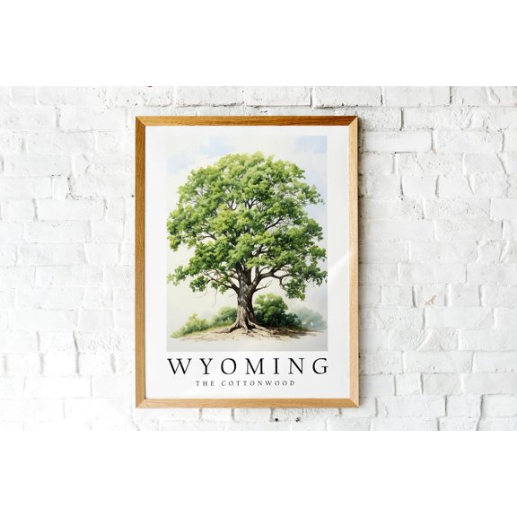 Plains Cottonwood The State Tree Of Wyoming Poster Print Wall Décor