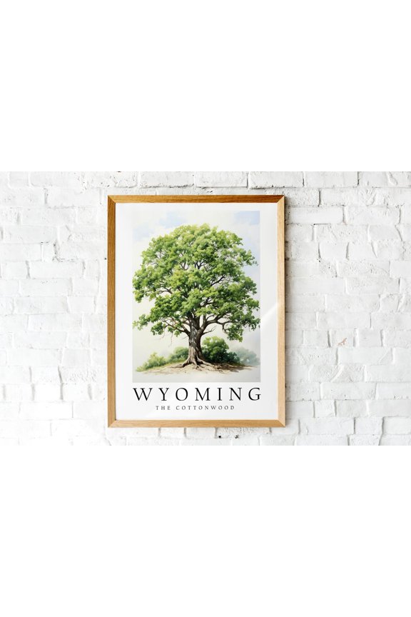 Plains Cottonwood The State Tree Of Wyoming Poster Print Wall Décor
