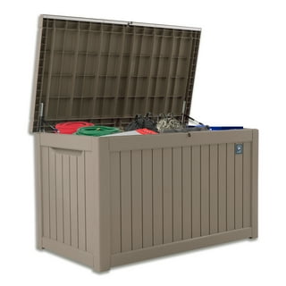 Large Deck Boxes in Shop Deck Boxes by Size Brown Walmart