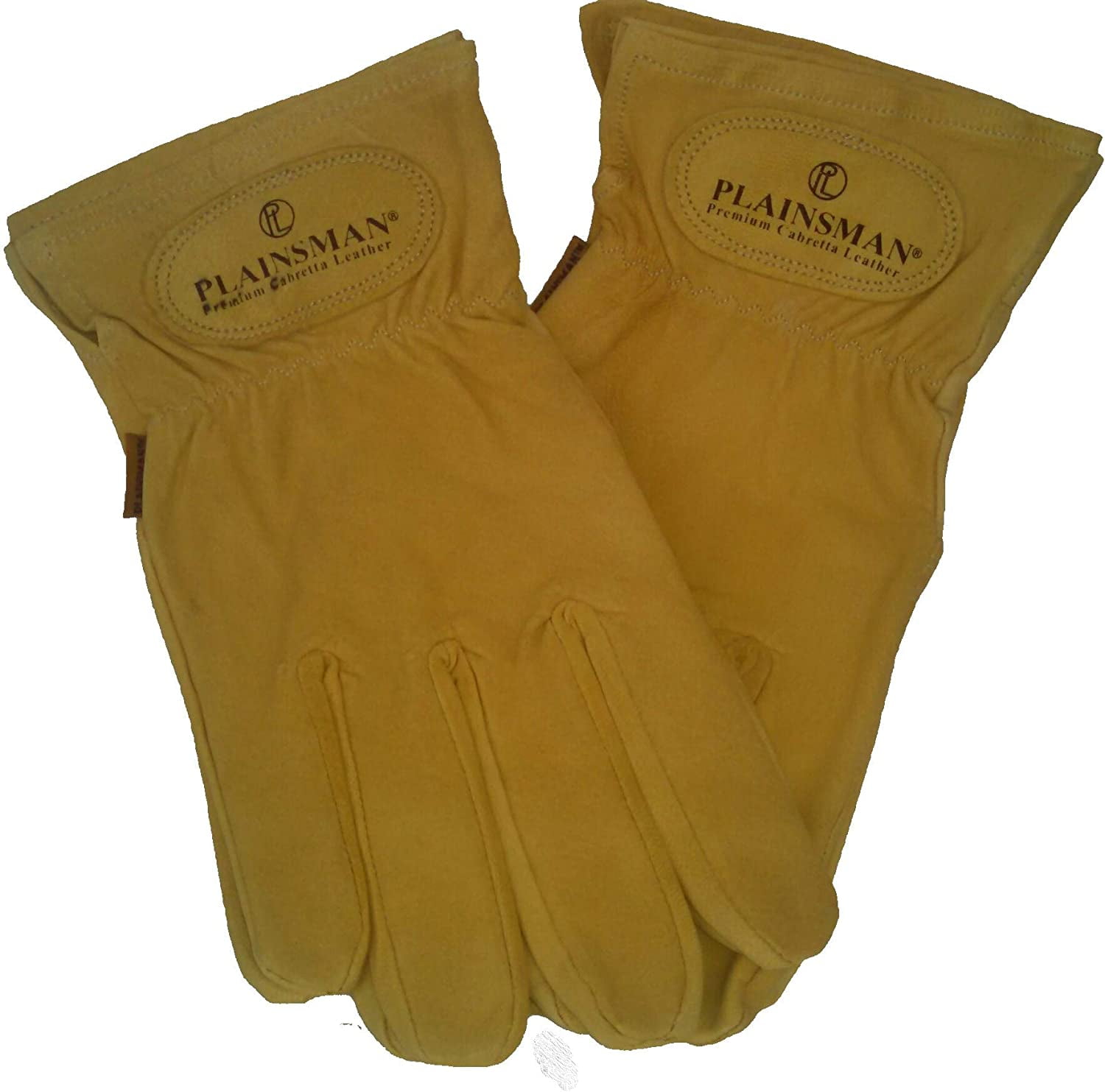 Lot De 2 Paires De Gants En Cuir Cabretta Premium - Taille Medium, élastique Poignet - Marron - Neuf Sous Emballage