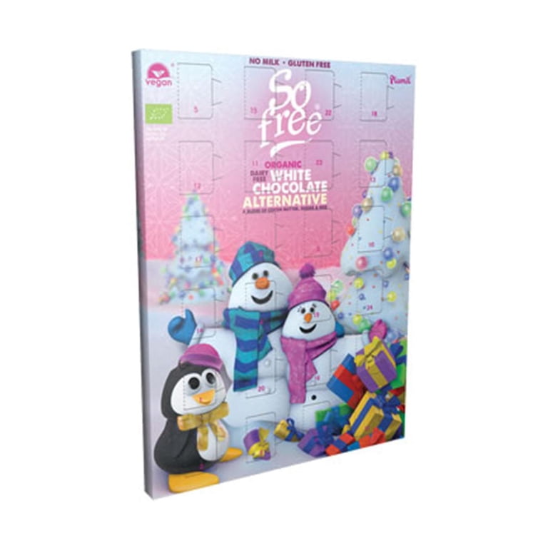 Plamil So free Organic White Chocolate Alternative Advent Calendar 3.53 oz  - Walmart.com