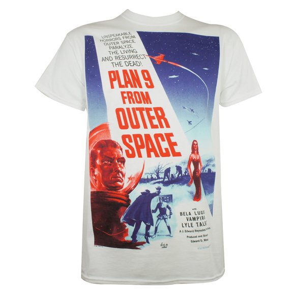 Plan 9 From Outer Space Mens Movie Poster T-Shirt M