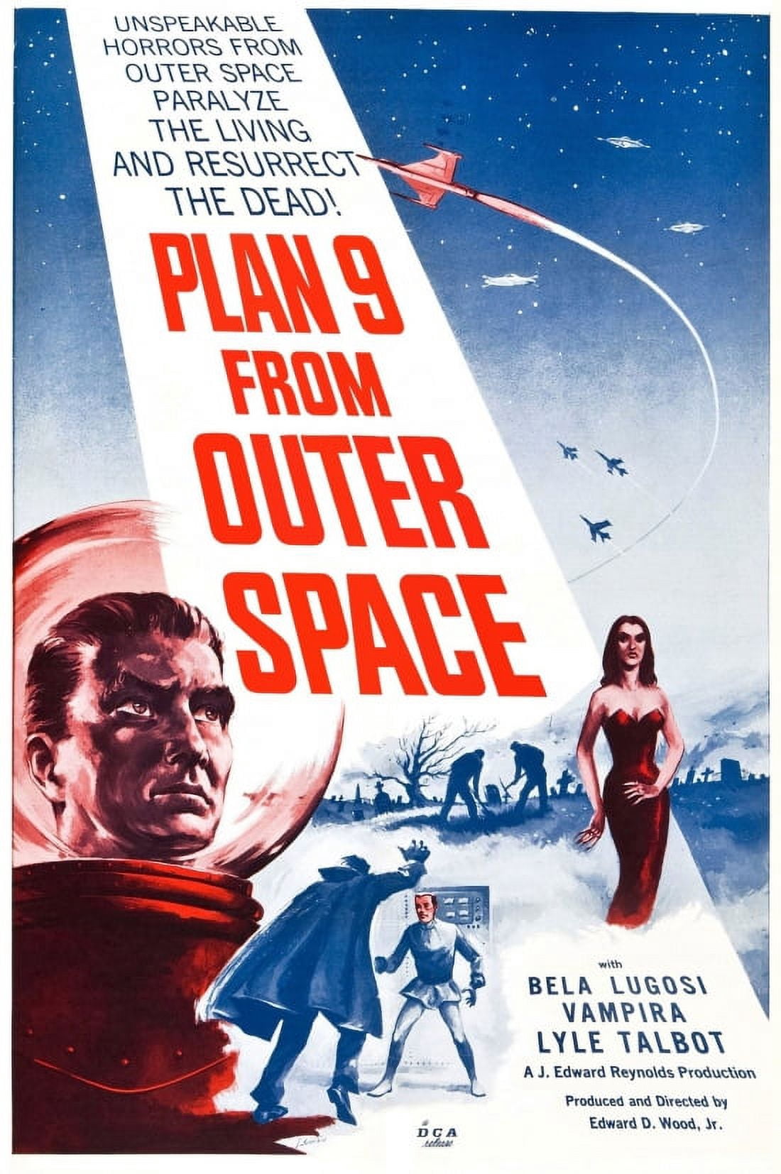 Plan 9 From Outer Space Movie Edward D Ed Wood Canvas Art - (36 x 54)