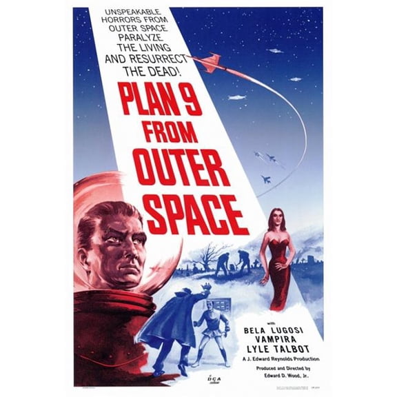 Plan 9 from Outer Space Movie Poster Print (27 x 40)