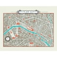 thumbnail image 1 of Plan de Paris Map - Version II Poster Print by Sue Schlabach, 1 of 1