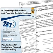 PlanNow Medical & Financial Power of Attorney Plus Advance Directive Forms - Easy Step-by-Step Instruction Legal Forms Advance Financial & Health Care