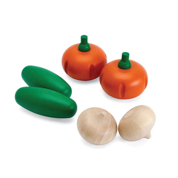 PlanToys Fresh Produce Set E (Cucumbers, Onions Pumpkins)