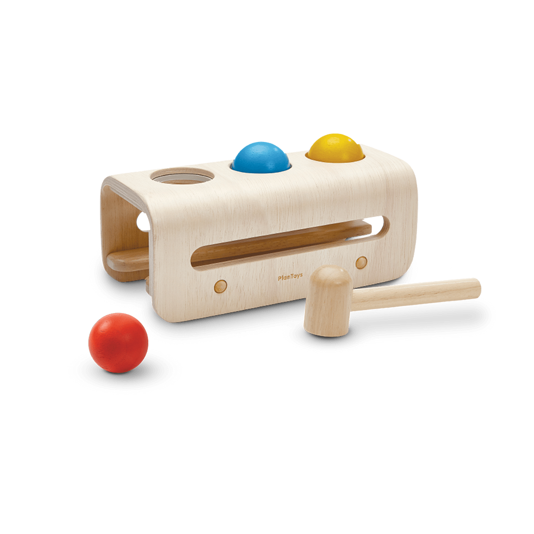 PlanToys Wooden Hammer Balls Pounding and Hammering Toy - image 1 of 4