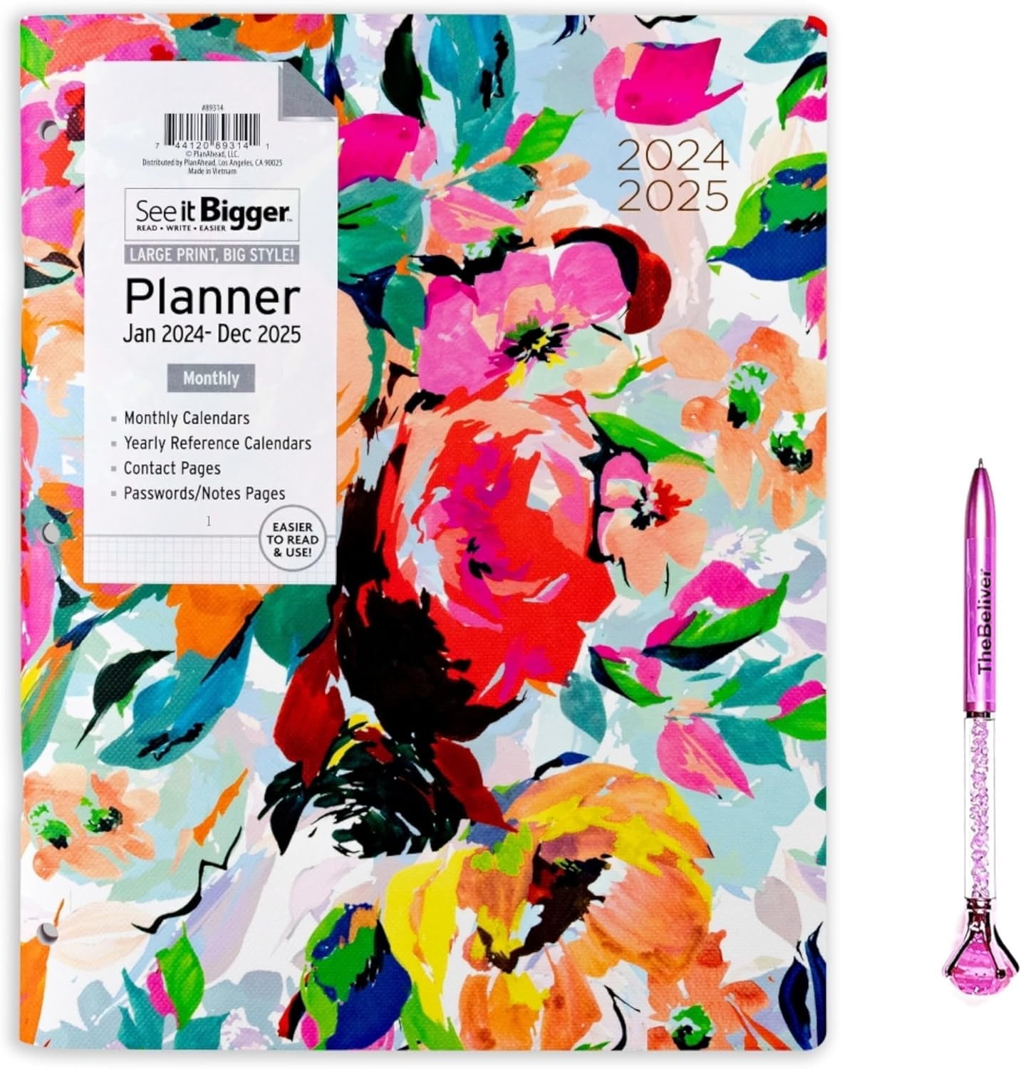 Planahead See It January2024 December 2025 Year Roend Monthly Planner