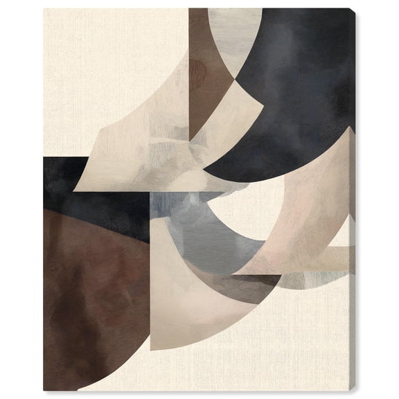 Planar Curves Canvas Modern Colorful Art by Art Remedy, Gallery Wrapped, 24 x 30