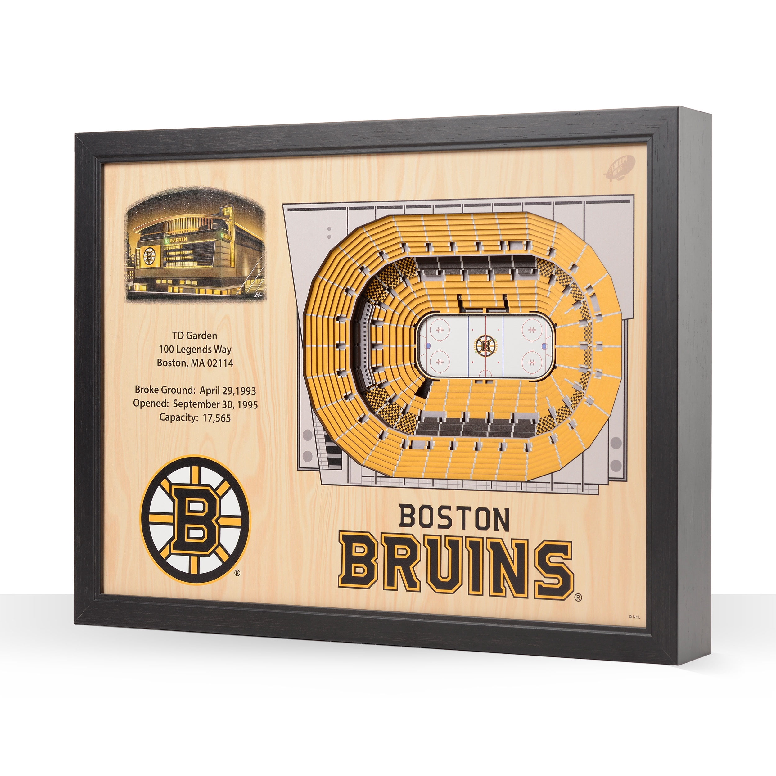 YouTheFan NHL Boston Bruins 25-layer Stadiumview Wall Art