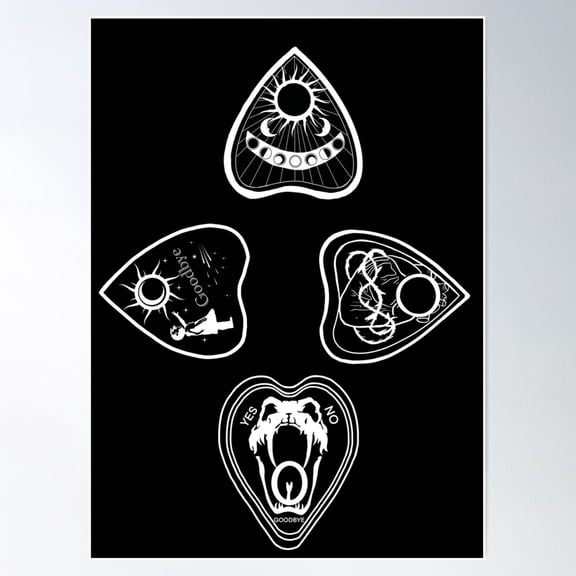 Planchette Compass Rose Poster Wall Art, Modern Wall Decor For Living Room Bedroom, 8x12 UNFRAMED