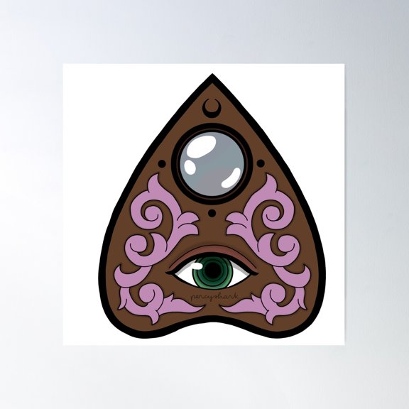 Planchette Transparent Poster Wall Art, Modern Wall Decor For Living Room Bedroom, 30x30 UNFRAMED