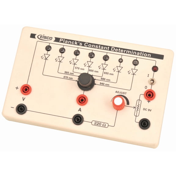 Planck's Constant Determination Box - Explore the Physics of Kinetic Energy, Frequency of Light, Electromagnetic Waves and More - Eisco Labs
