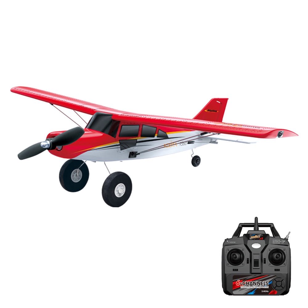 RC Plane, 4 Channel Remote Control Airplane with Lights, Stabilization System, Aerobatic, Easy to Fly RC Airplane for Kids Adults Beginners