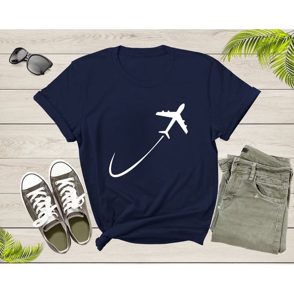 Plane Airplane Lover Pilot Gift For Men Women Kids Boy Girl T-Shirt Plane Lover Gift T Shirt for Teens Youth Graphic Aviator Tshirt