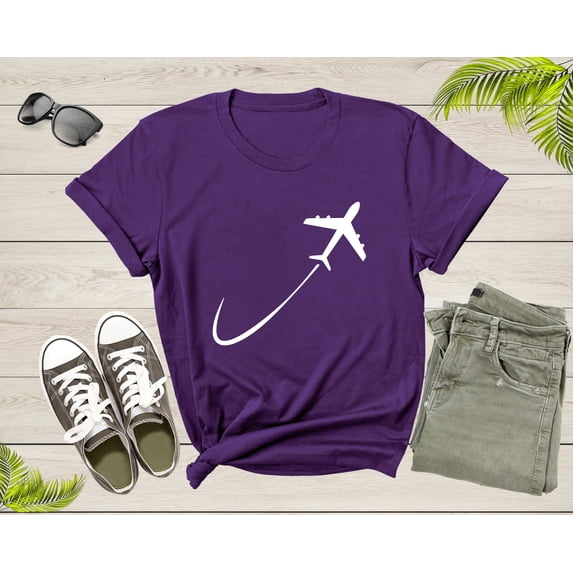Plane Airplane Lover Pilot Gift For Men Women Kids Boy Girl T-Shirt Plane Lover Gift T Shirt for Teens Youth Graphic Aviator Tshirt