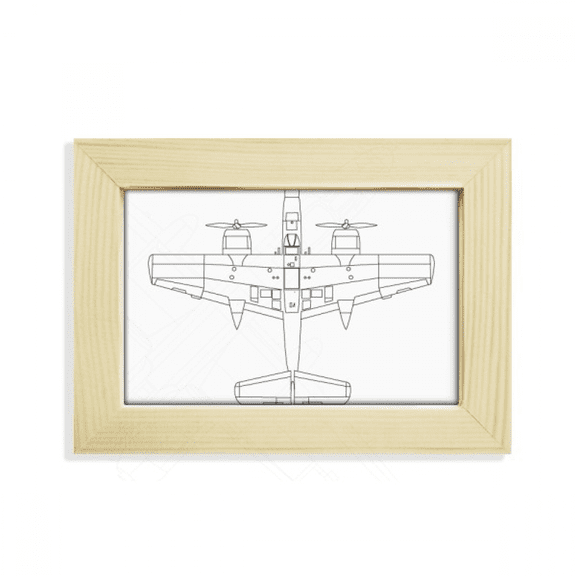 Plane Army Line Desktop Decorate Photo Frame Picture Art Painting 5x7 inch