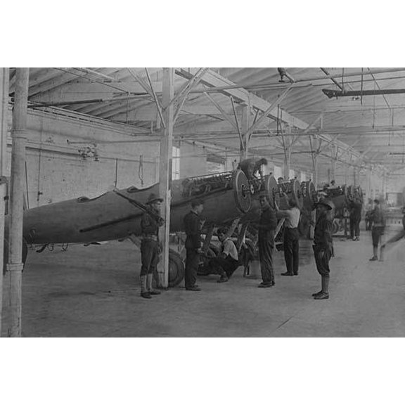 Plane Assembly-Fine art canvas print (20" x 30")
