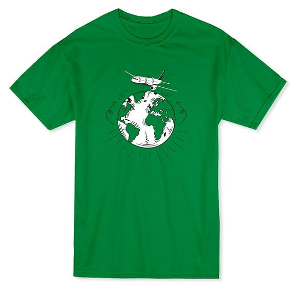 Plane World Graphic Design Men's T-shirt