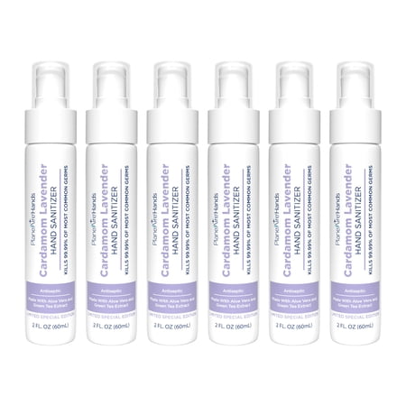 PlaneAire Hand Sanitizer Lotion Cardamom Lavender 2 fl oz (6-Pack)