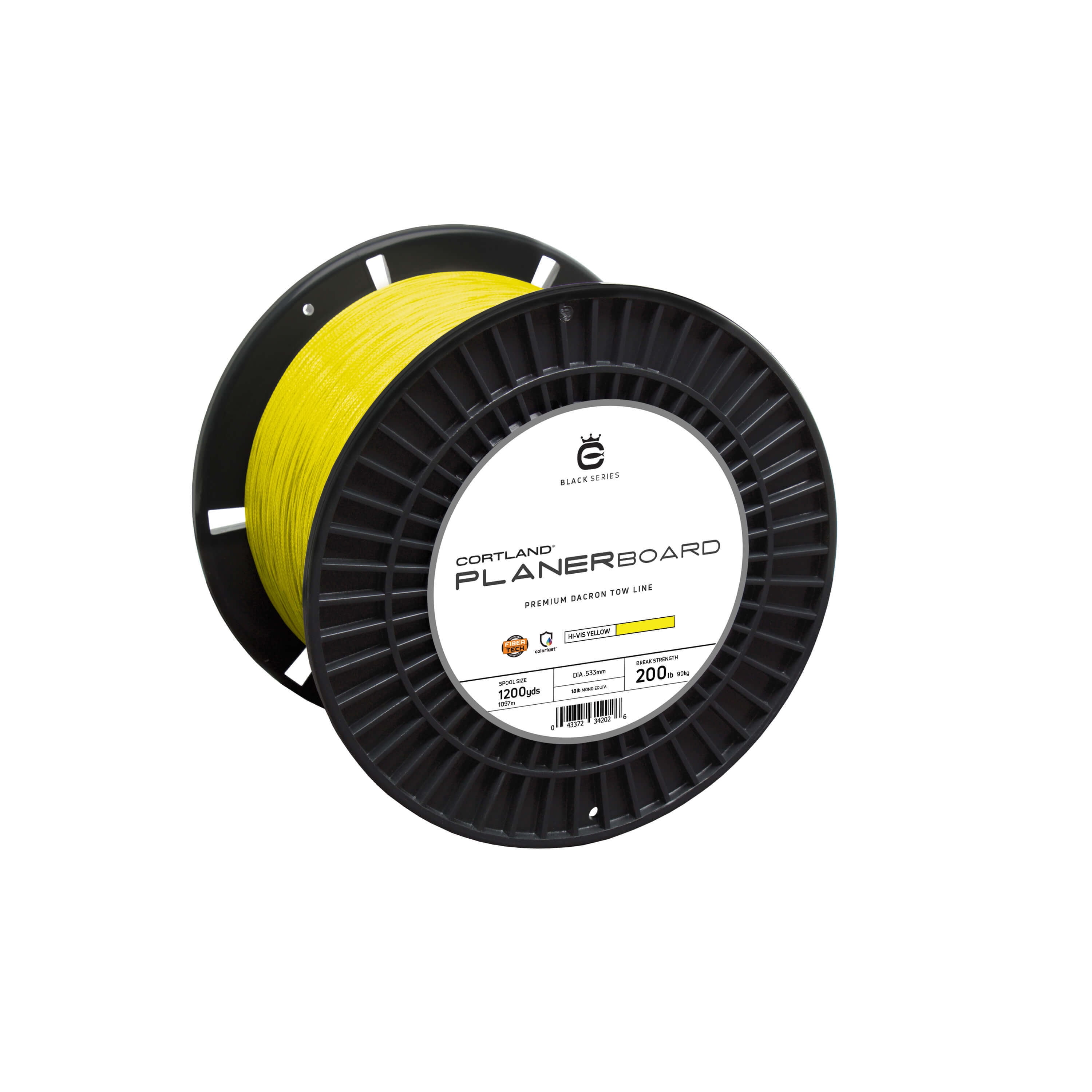 Planer Board Dacron Tow Line - Hi-Vis Yellow