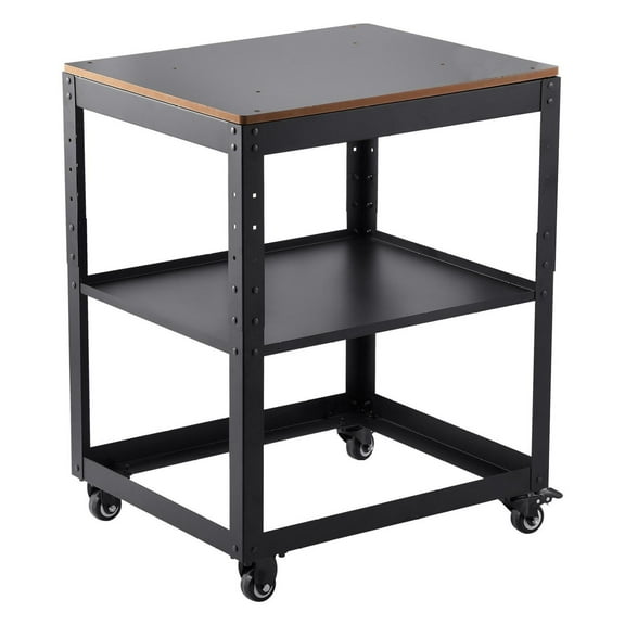 Planer Stand 100lbs Capacity - Adjustable Height Tool Stand with Casters & Storage - for Planers, Saws, Power Tools