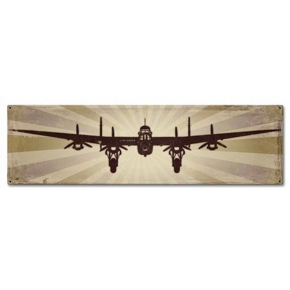 Planes Lancaster Sign - 24 x 7 in.