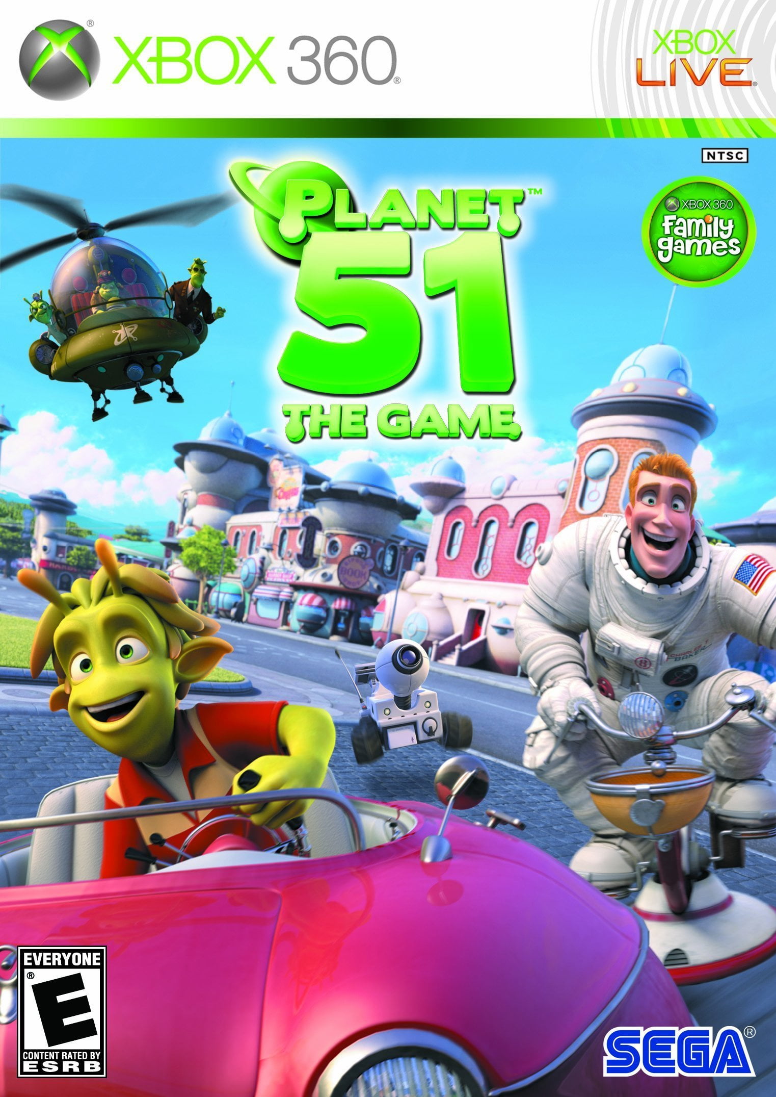 SEGA, Planet 51, Xbox 360 Game, Action Adventure, Multiple