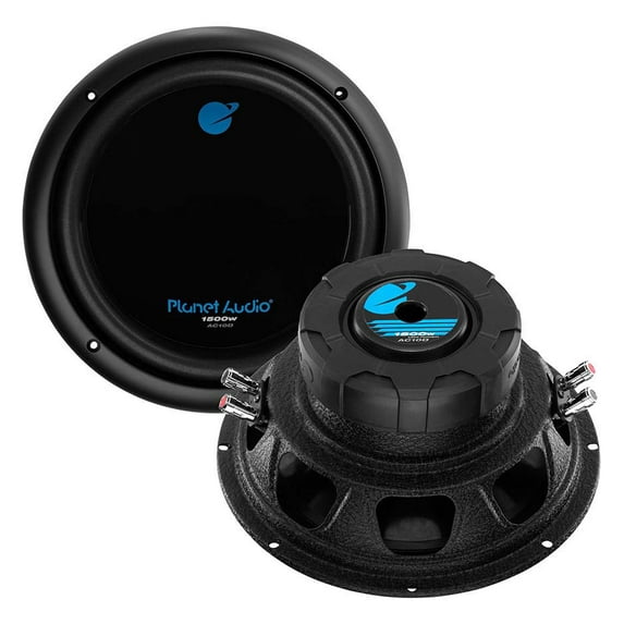 Planet Audio AC10D 10 Inch 1500 Watts 4 Ohm Dual Voice Coil Car Subwoofer