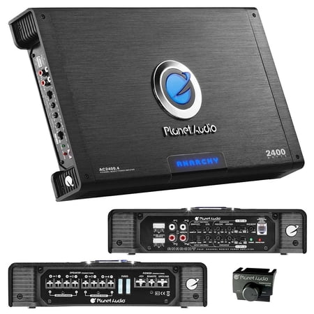 Planet Audio AC2400.4 Anarchy Series 2400W 4 Channel Car Amplifier Class A/B