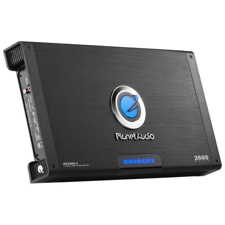 Planet Audio AC2600.2 2600 Watt 2 Channel Car Amplifier, Full Range, Bridgeable