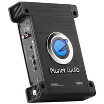 Planet Audio AC600.2 Anarchy Series Car Audio Amplifier - 600 High Output, 2 Channel, Class A/B, High/Low Level Inputs, High/Low Pass Crossover, Bridgeable, Full Range, For Stereo and Subwoofer