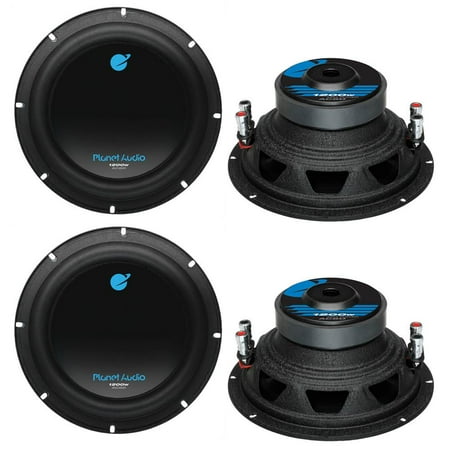 Planet Audio AC8D 8" 4800 Watt Car Subwoofers Power Sub Woofer DVC 4 Ohm, 4 Pack