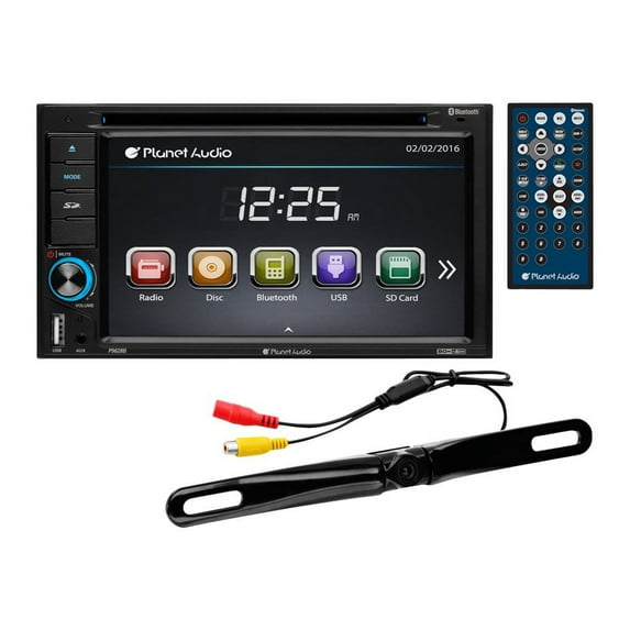 Planet Audio P9628BRC - DVD receiver - display - 6.2" - touch screen - in-dash unit - Double-DIN - 80 Watts x 4