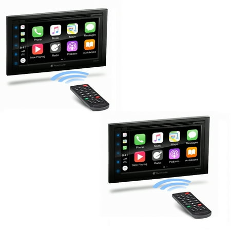 Planet Audio P9950CPA 2 DIN 6.75" Screen Bluetooth USB Car Receiver, 2 Pack