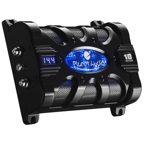 Planet Audio PC10F 10 Farad, Energy Storage, Enhance Bass Car Audio Capacitor
