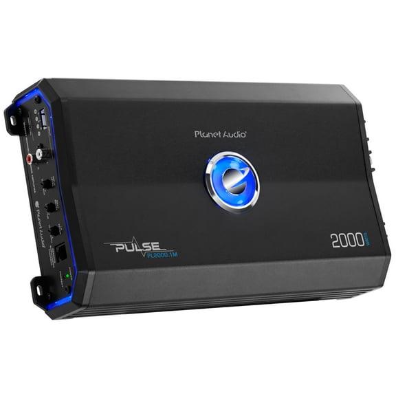 Planet Audio PL2000.1M 2000 Monoblock Car Amplifier, Mosfet Power Supply