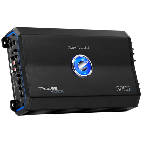 Planet Audio PL3000.1D 3000 Output Class D Monoblock 1 Ohm Car Amplifier
