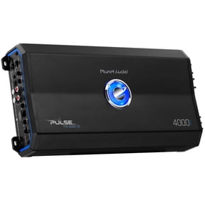 Planet Audio PL4000.1D Pulse Series Class D Monoblock Car Amplifier - 1 Ohm Stable, MOSFET, Low Level Inputs, Low Pass Crossover, 4000 High Output