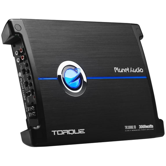 Planet Audio TR3000.1D 3000 Watt Class D Car Amplifier, 1 Ohm Stable, Mosfet