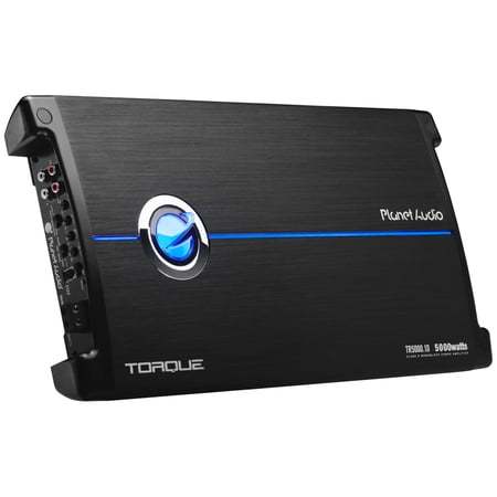 Planet Audio TR5000.1D Class D Monoblock Car Amplifier - 1 Ohm Stable, Low Level Inputs, Low Pass Crossover, Strapping Capable, 5000 High Output