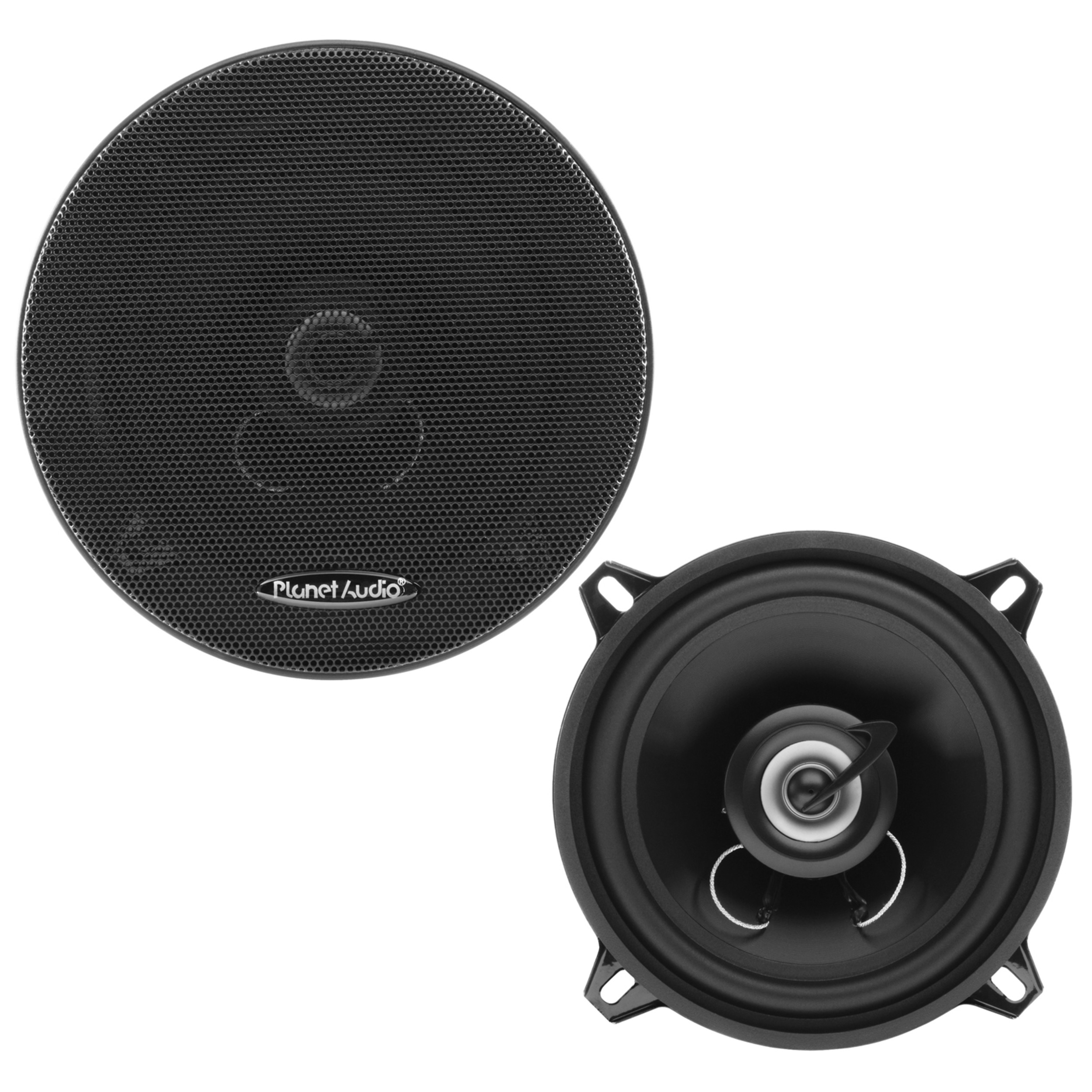 Planet Audio TRQ522 Torque Series 5.25 Inch Car Audio Door Speakers - 225 Watts Max, 2 Way, Full Range, Coaxial, Sold in Pairs, Hook Up To Stereo and Amplifier, Tweeters - image 1 of 9