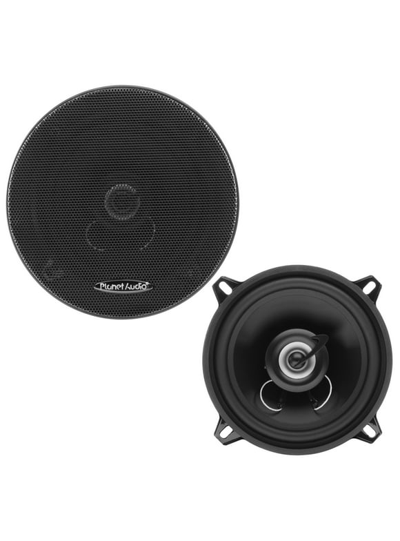 Planet Audio TRQ522 Torque Series 5.25 Inch Car Audio Door Speakers - 225 Watts Max, 2 Way, Full Range, Coaxial, Sold in Pairs, Hook Up To Stereo and Amplifier, Tweeters