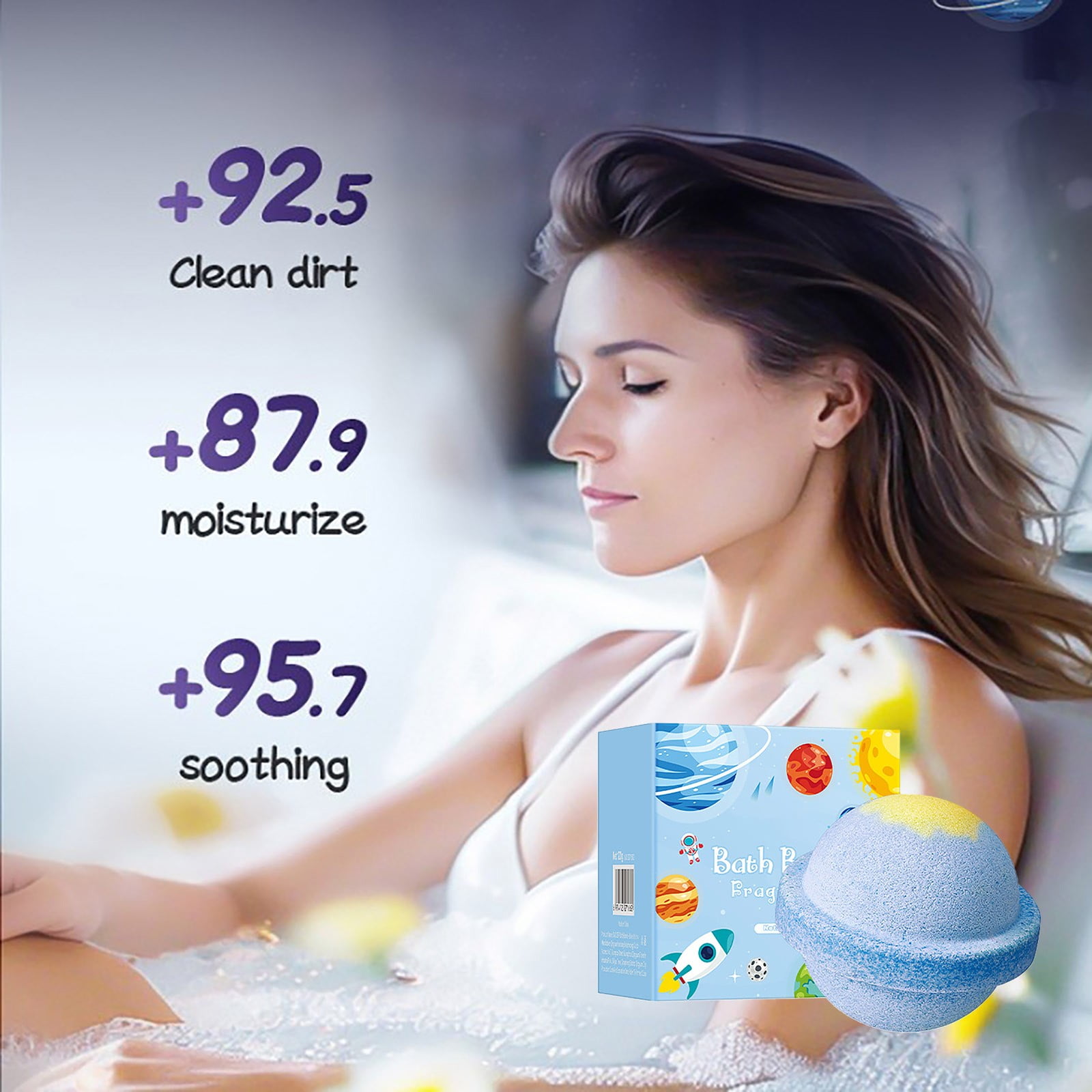 Planet Bath Yellow Green Deep Cleansing Body Universal Bath Skin for ...